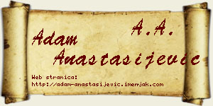 Adam Anastasijević vizit kartica